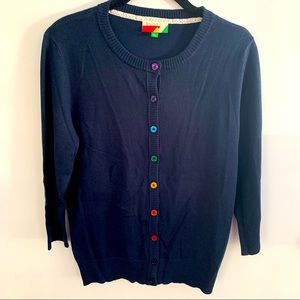 ModCloth Rainbow-Button Cardigan